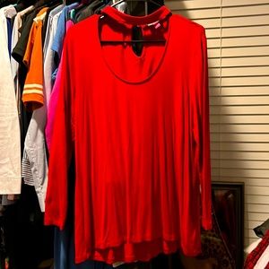 Women’s Vince Camuto Red LS Blouse Size Medium